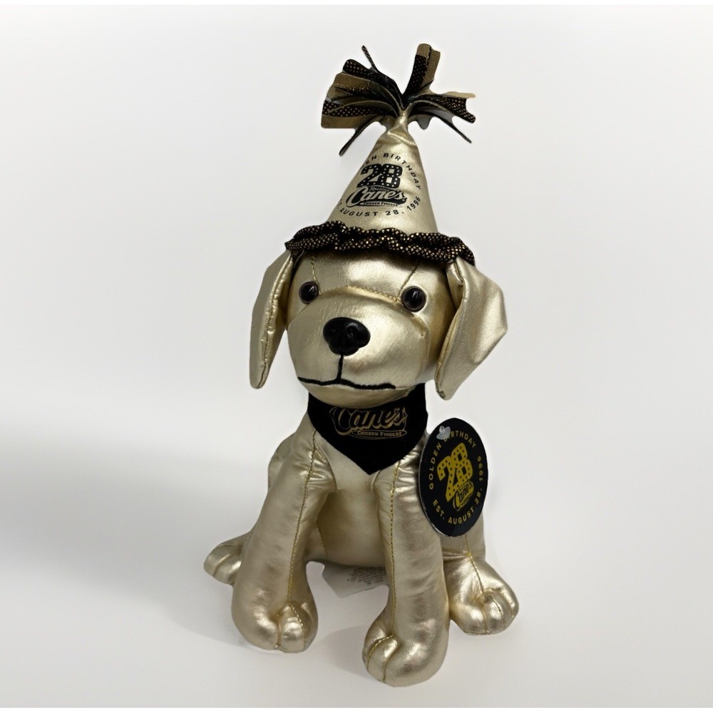 Raising Canes Limited Edition 28th Golden Birthday Plush‎ With Tag